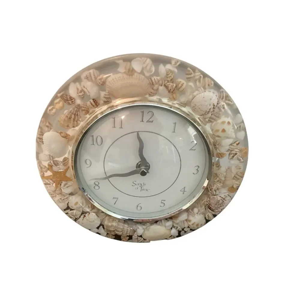 Sands Of Time Seashell Battery Operated Wall Clock Works